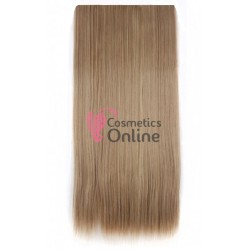 Extensie de par cu 5 Clips On delux dubla dreapta de 60 cm, Saten cu Blond Mixt 171027A613